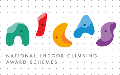 NICAS logo — National Indoor Climbing Award Scheme at Dublin Climbing Centre